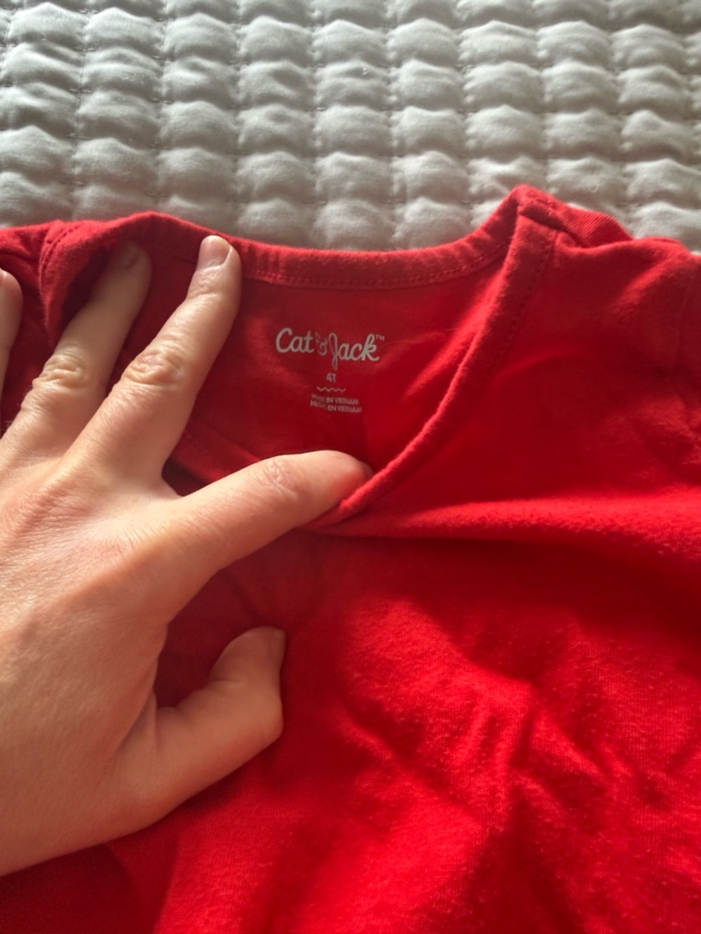 Cat & Jack Red Long-Sleeve Sparkle Tulle Dress - Picture 2 of 2